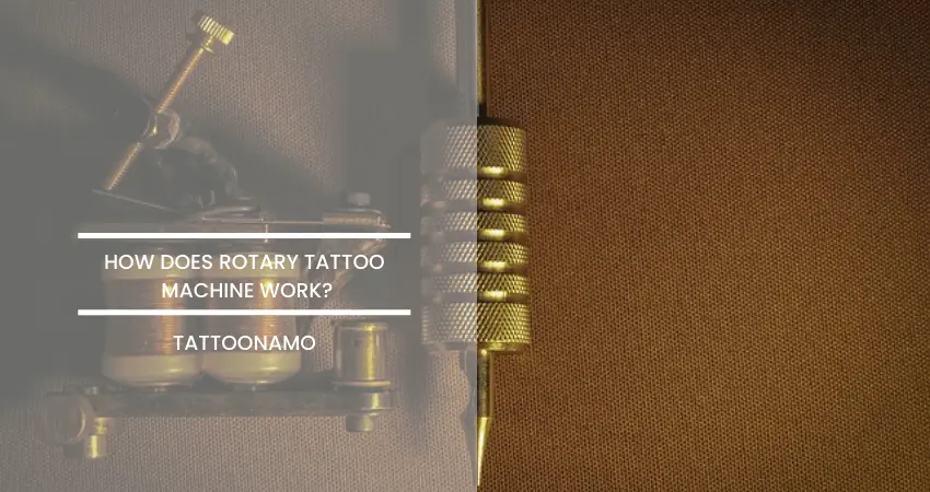 How does rotary tattoo machine work?