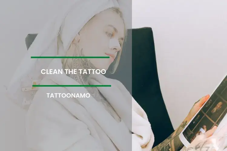 clean the tattoo