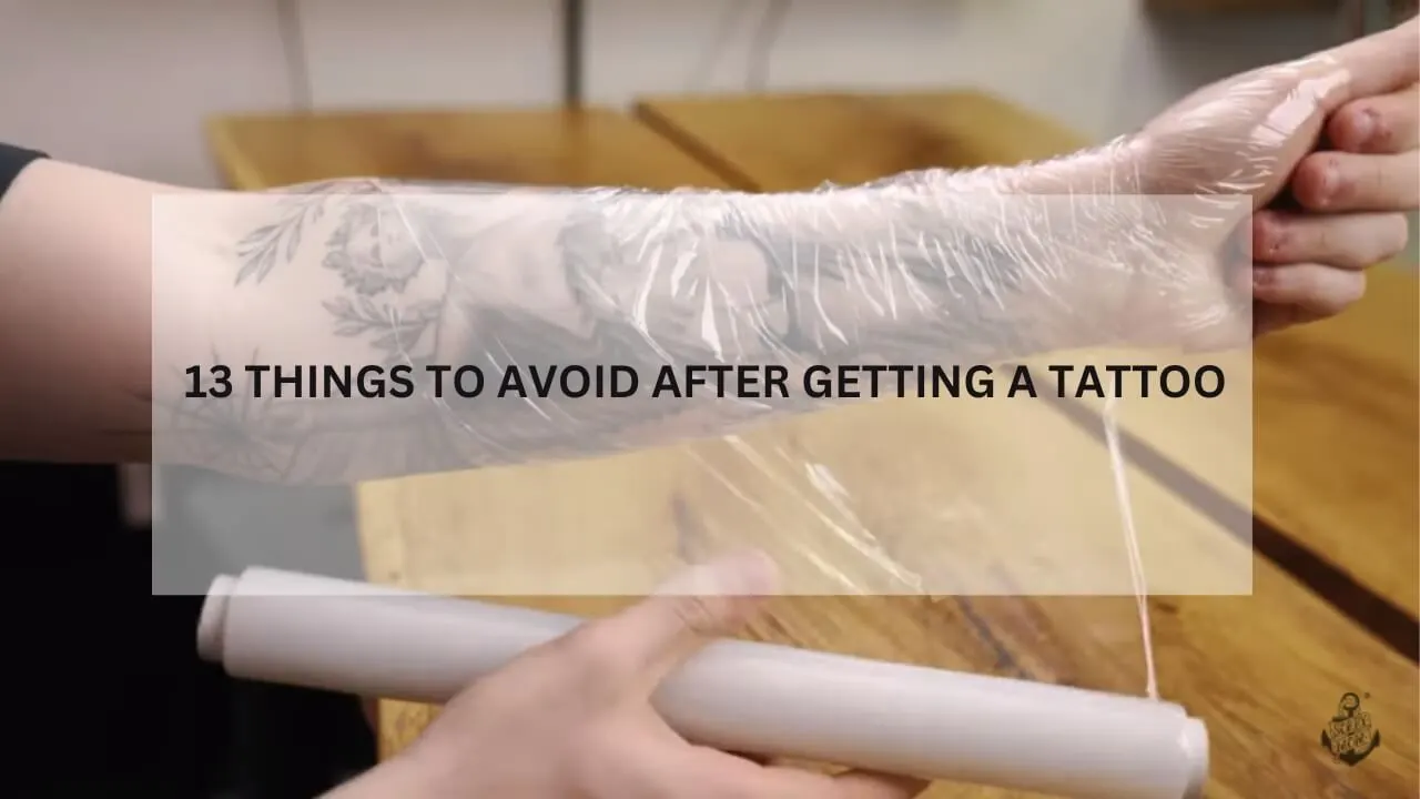 13 things to avoid after getting a tattoo